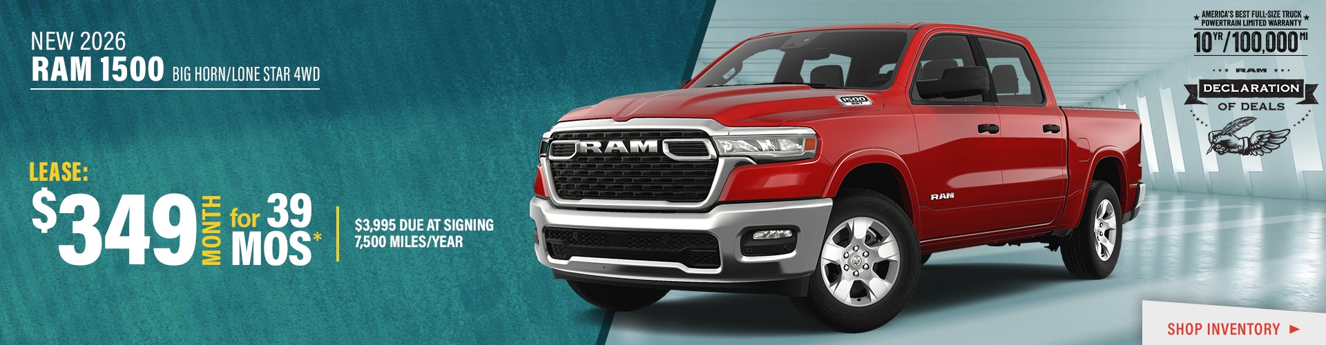 New 2026 RAM 1500 Big Horn/Lone Star 4WD