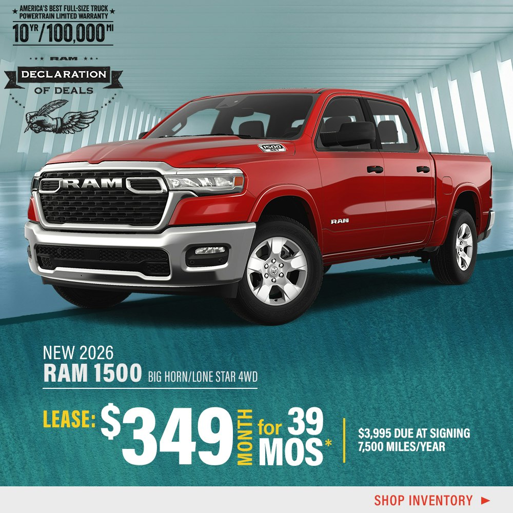 New 2026 RAM 1500 Big Horn/Lone Star 4WD