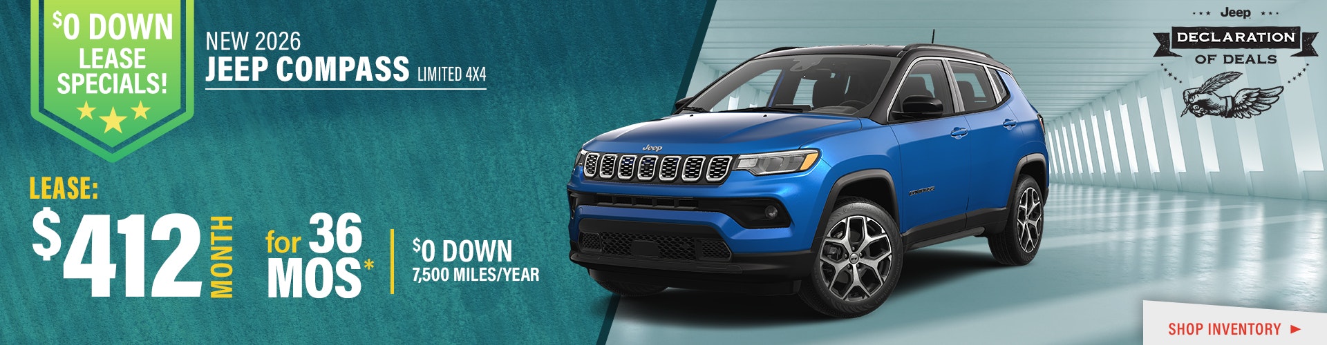 New 2026 Jeep Compass Limited 4X4