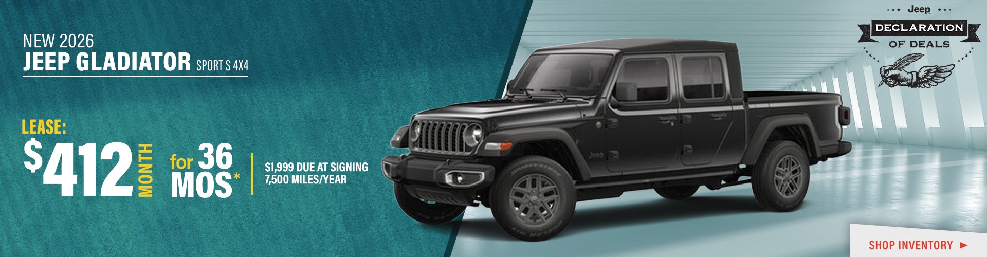 New 2026 Jeep Gladiator Sport S 4X4