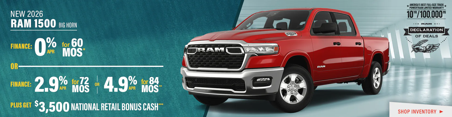 New 2026 Ram 1500 Bighorn