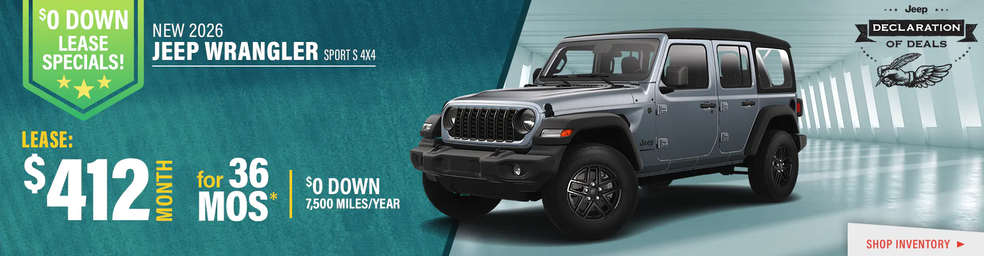 New 2026 Jeep Wrangler Sport S 4-Door 4X4