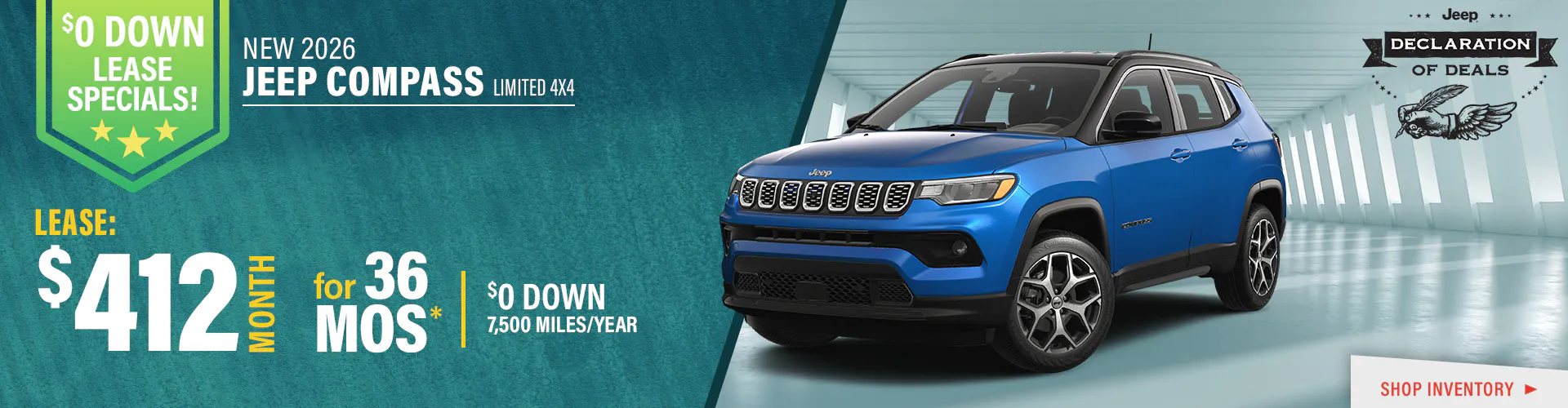 New 2026 Jeep Compass Limited 4X4