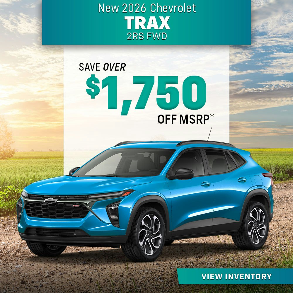 New 2026 Chevrolet Trax 2RS FWD