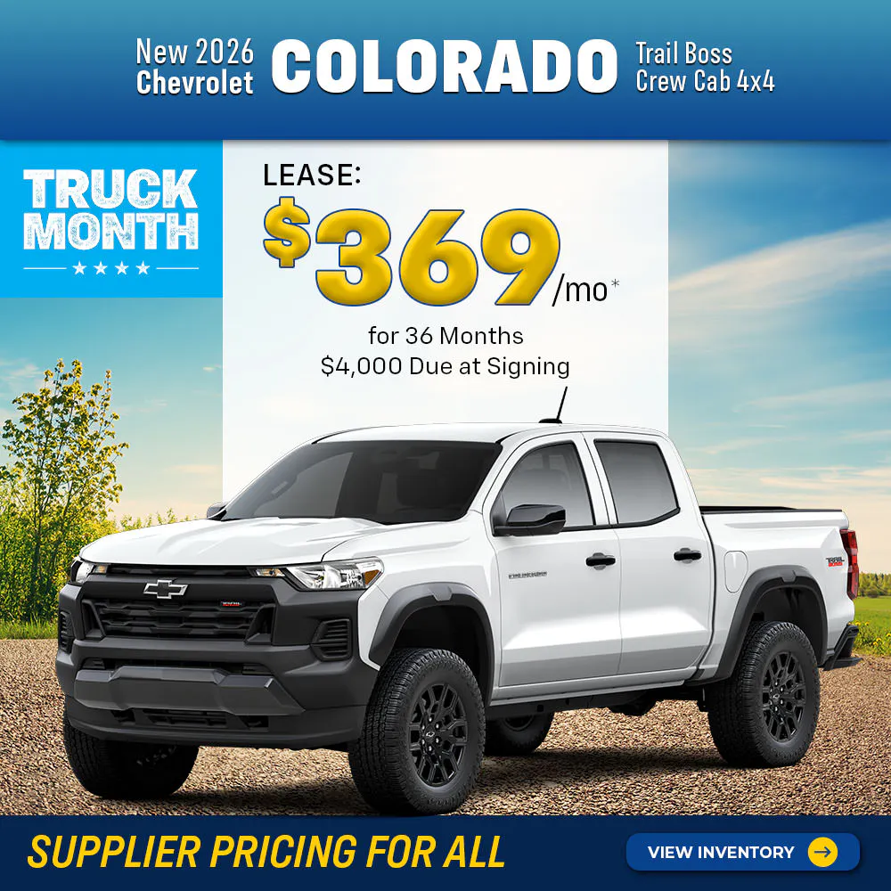 New 2026 Chevrolet Colorado Trail Boss Crew Cab 4X4