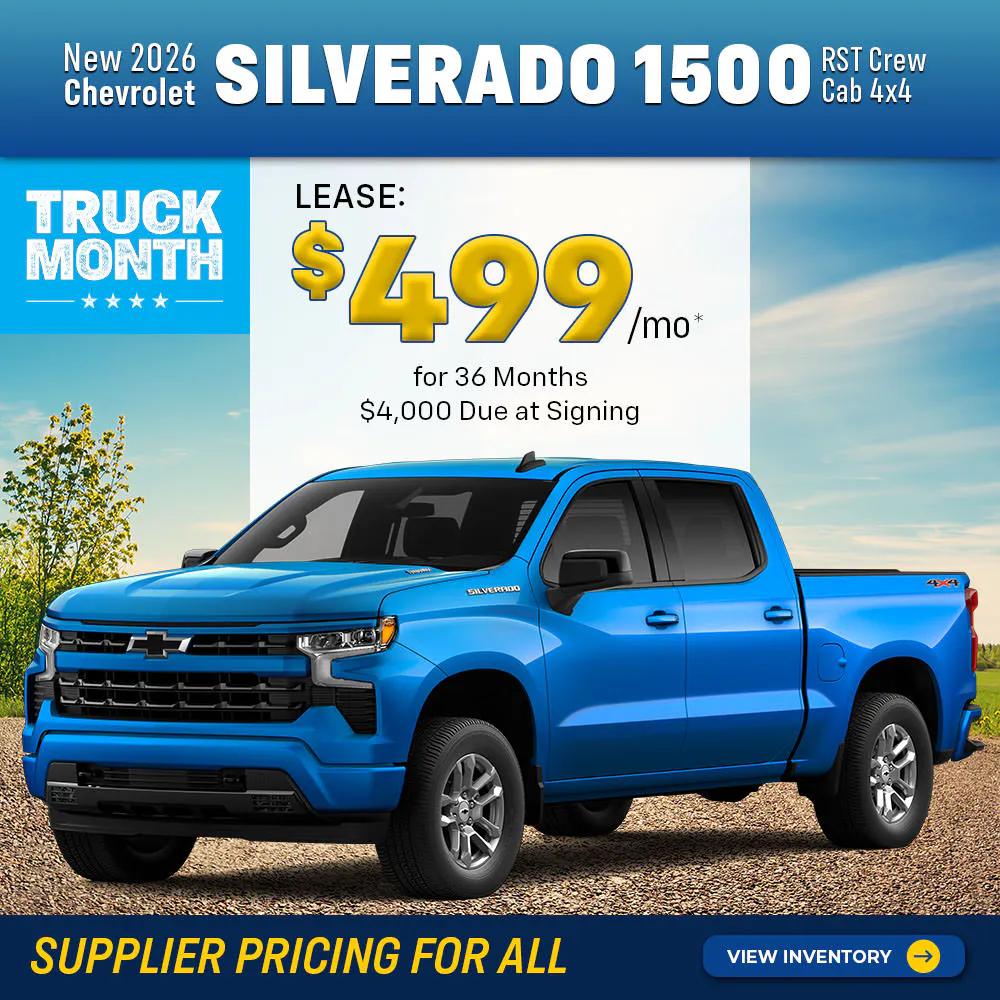 New 2026 Chevrolet Silverado 1500 RST Crew Cab 4X4