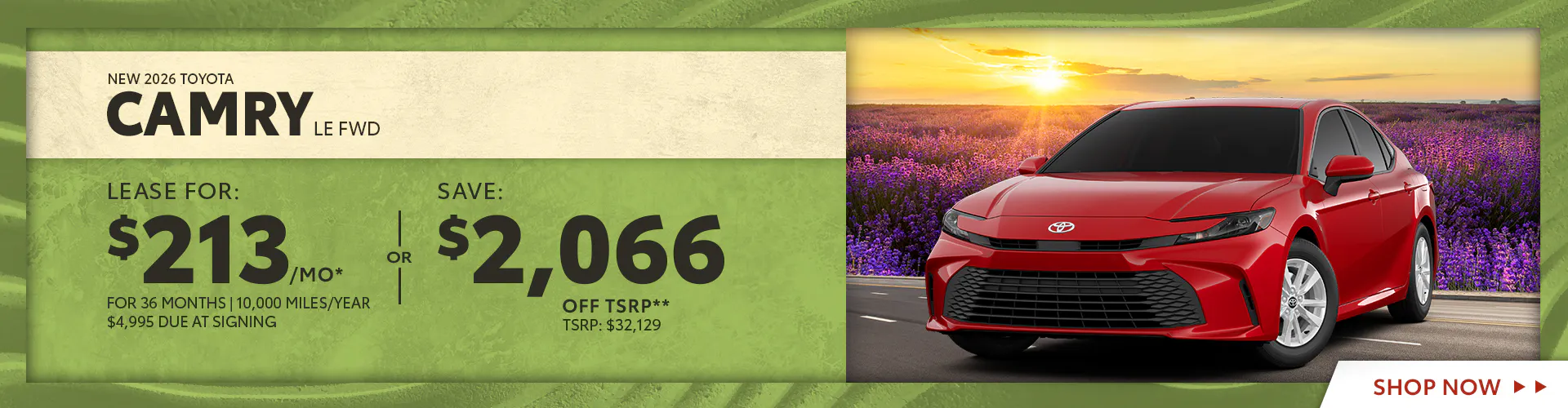 New 2026 Toyota Camry LE FWD