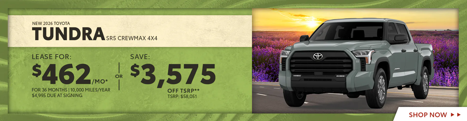 New 2026 Toyota Tundra SR5 CrewMax 4X4