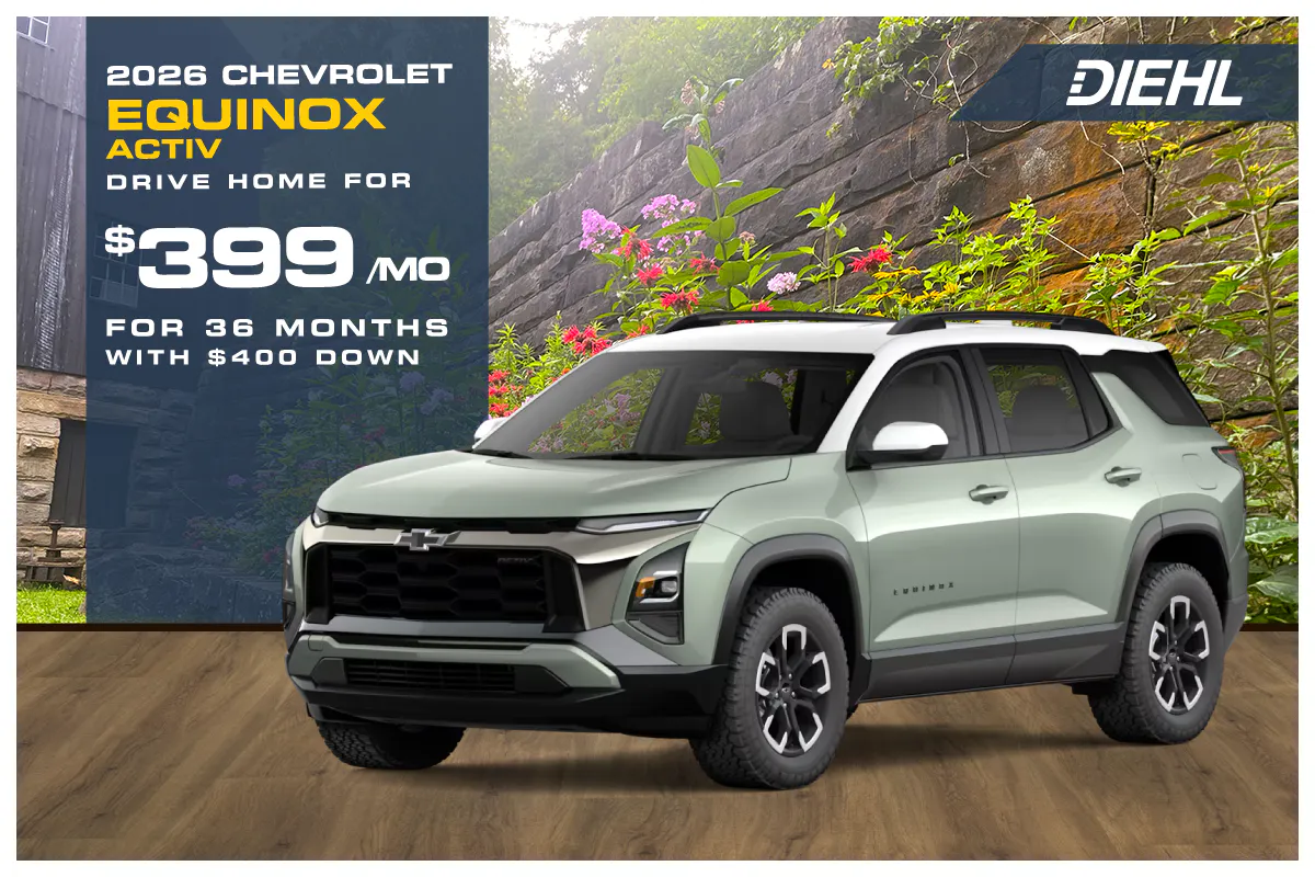 2026 Chevrolet Equinox ACTIV AWD | Diehl Chevrolet of Hermitage