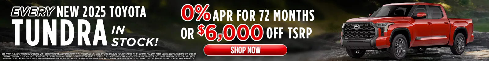 NEW 2025 TOYOTA TUNDRA