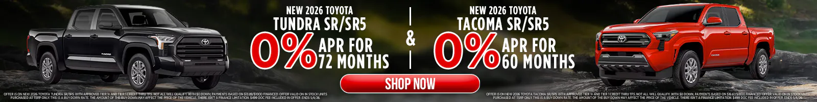 NEW 2026 TOYOTA TUNDRA SR/SR5 & NEW 2026 TOYOTA TACOMA SR/SR5 | Jim Norton Toyota