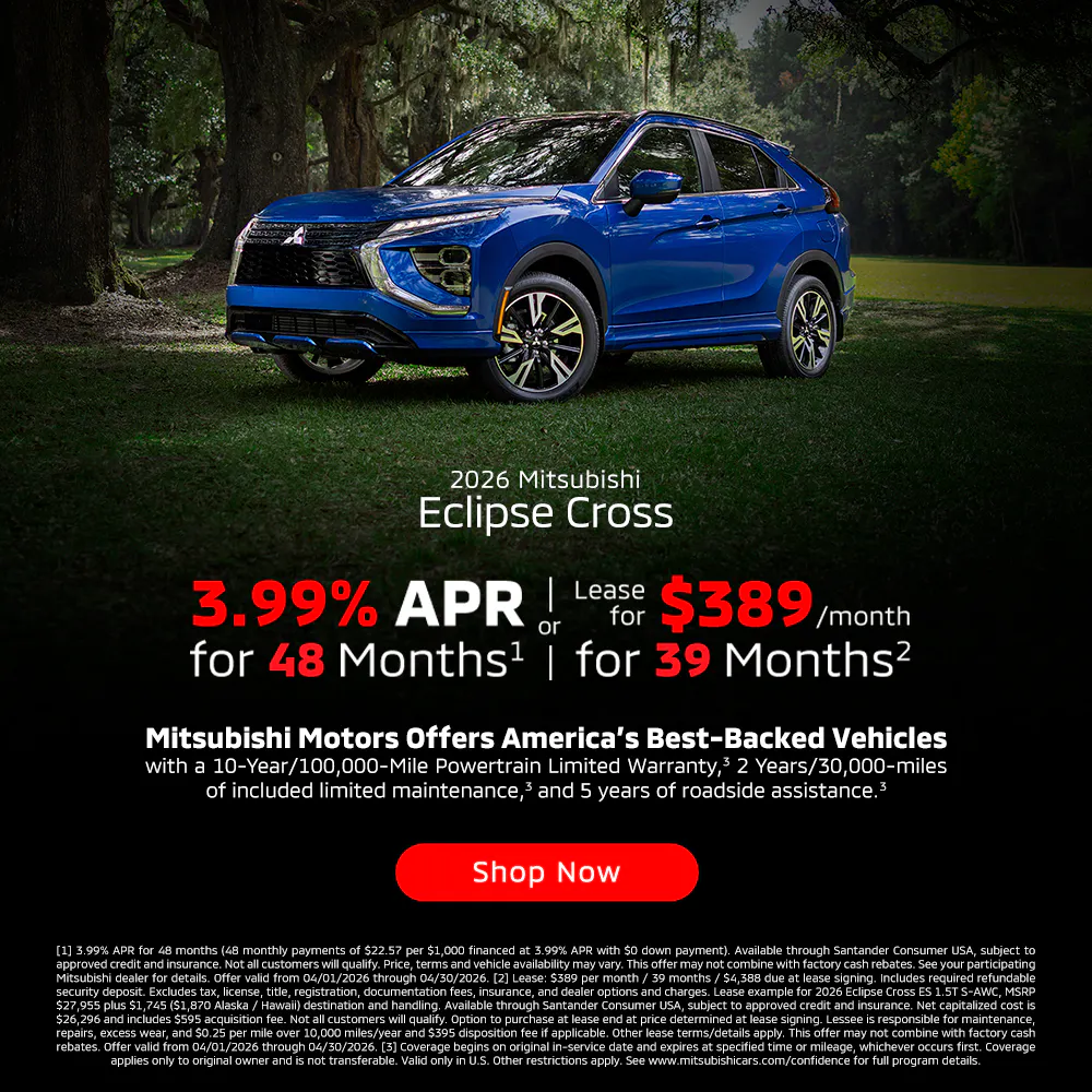 April 2026 Eclipse Cross | South Park Mitsubishi