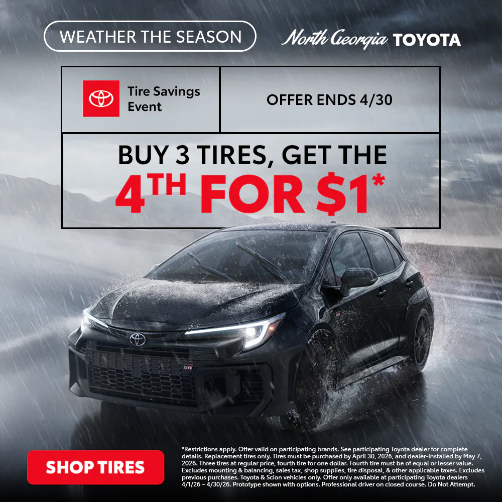 Buy 3 Tires, Get 4th For $1