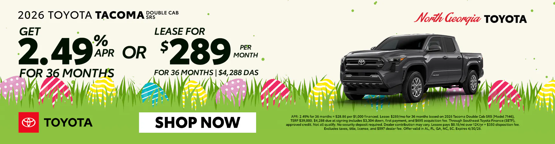 2026 Tacoma Double Cab SR5