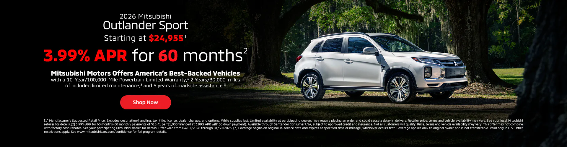 April 2026 Outlander Sport | Diehl Mitsubishi