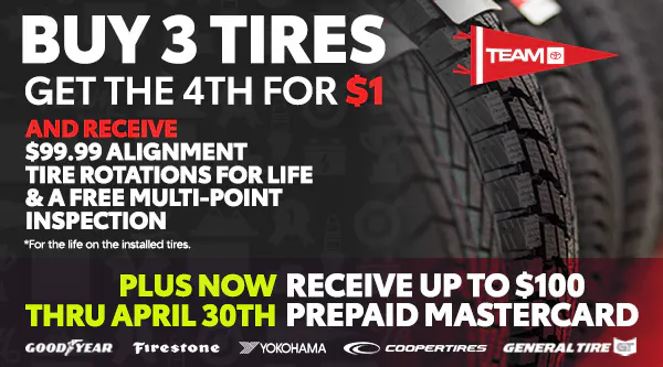 Buy 3 Tires Prepaid | Team Toyota of Princeton