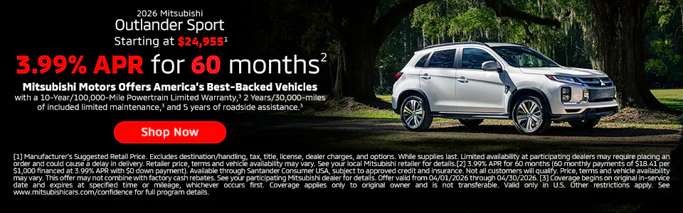 April 2026 Outlander Sport | South Park Mitsubishi