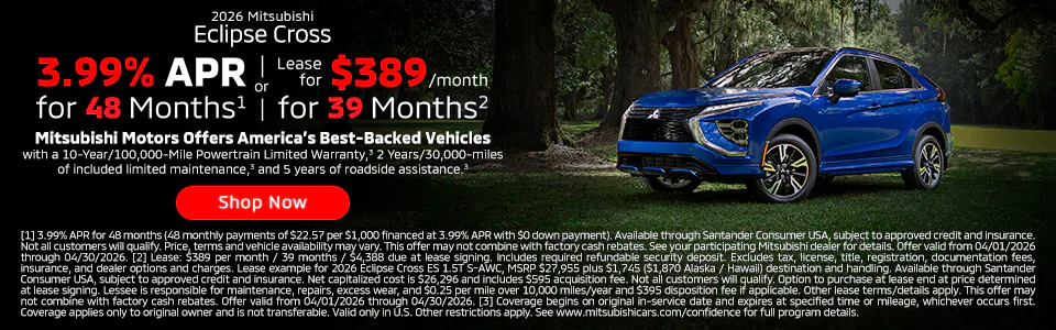 April 2026 Eclipse Cross | South Park Mitsubishi