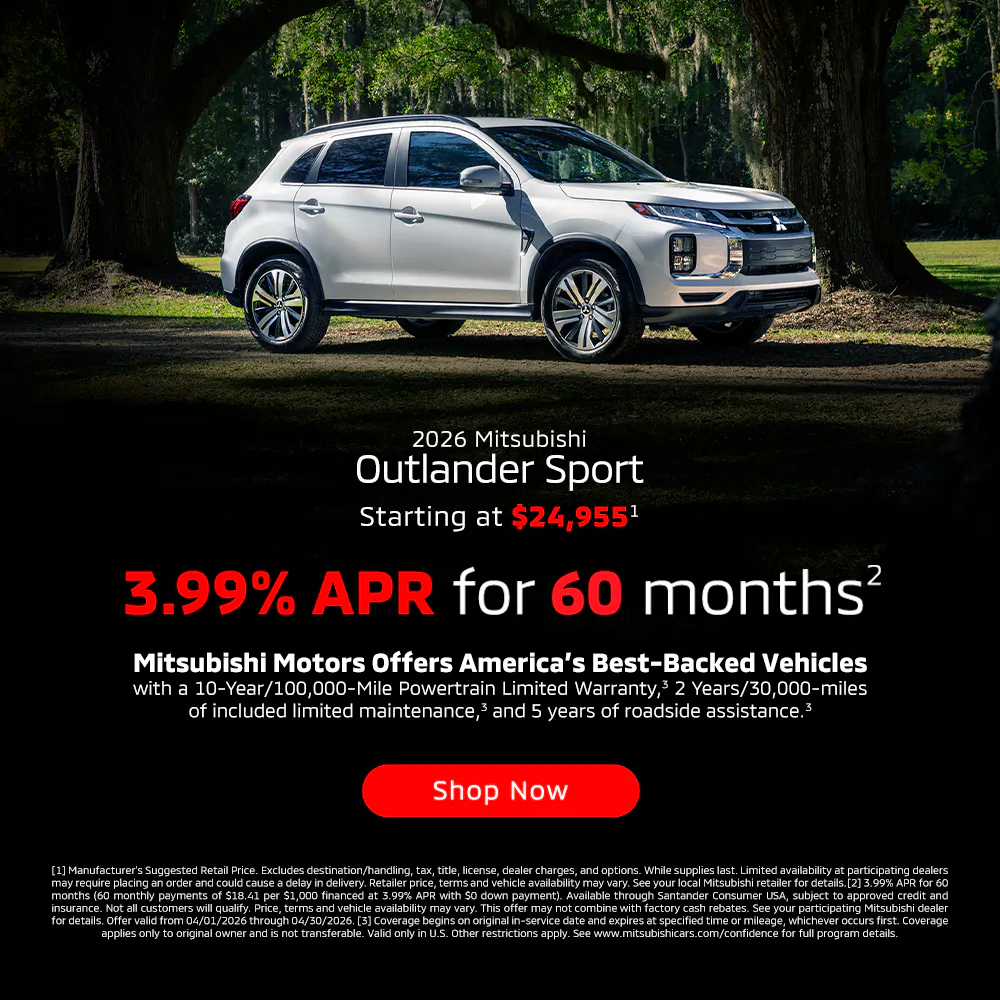 April 2026 Outlander Sport | Diehl Mitsubishi