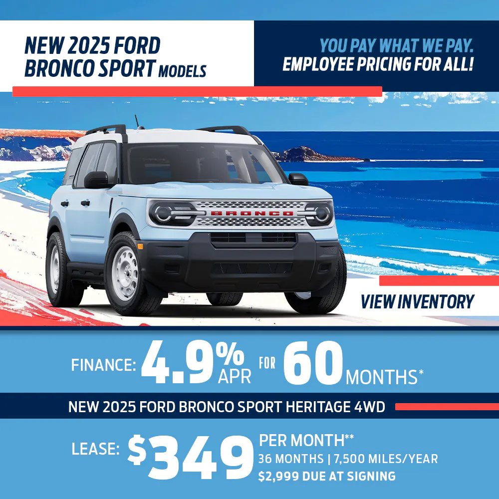 New 2025 Ford Bronco Sport Models