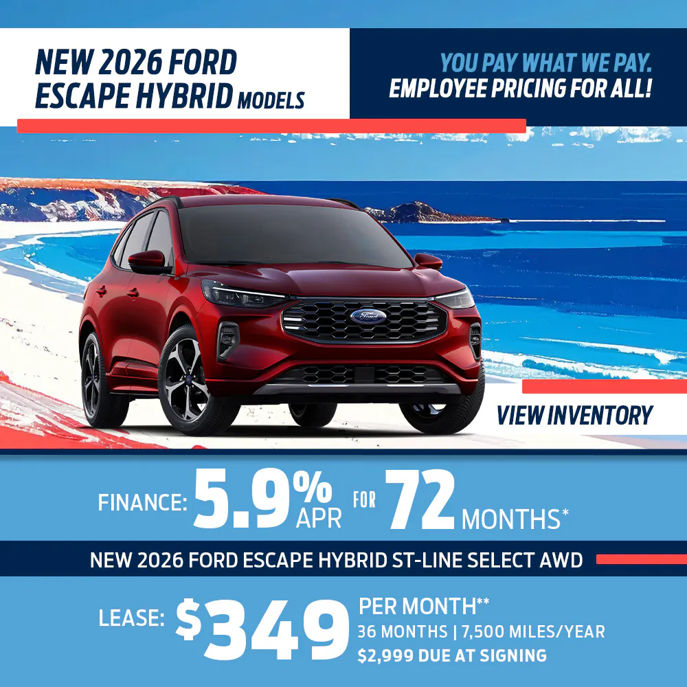 New 2026 Ford Escape Hybrid Models