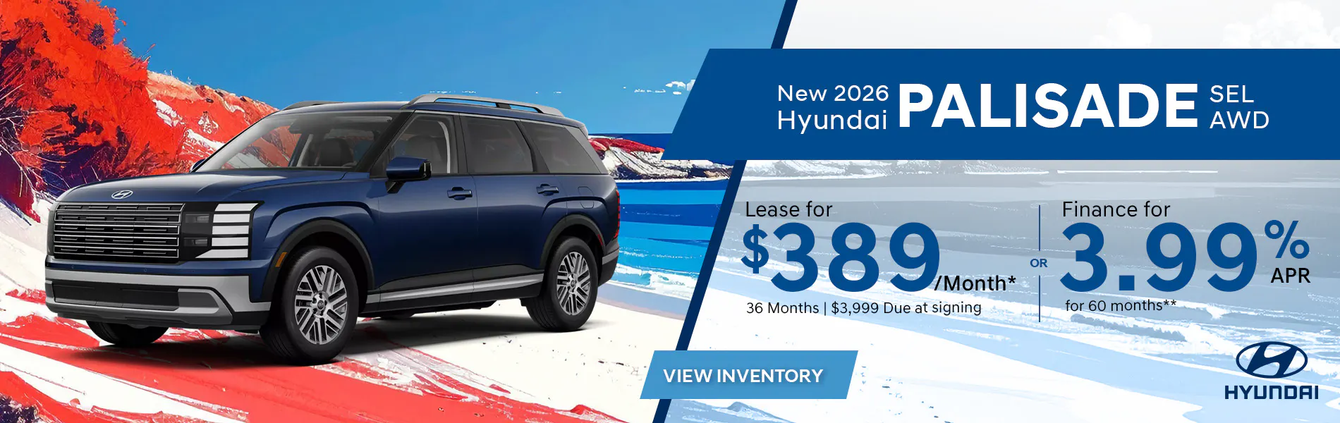 New 2026 Hyundai Palisade SEL AWD