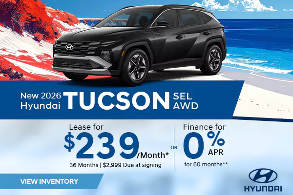 New 2026 Hyundai Tucson SEL AWD