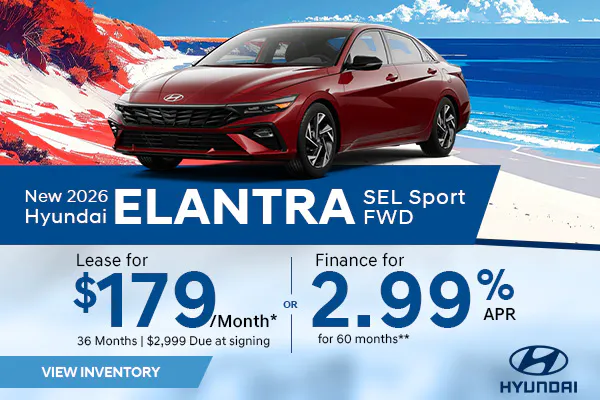 New 2026 Hyundai Elantra SEL Sport FWD
