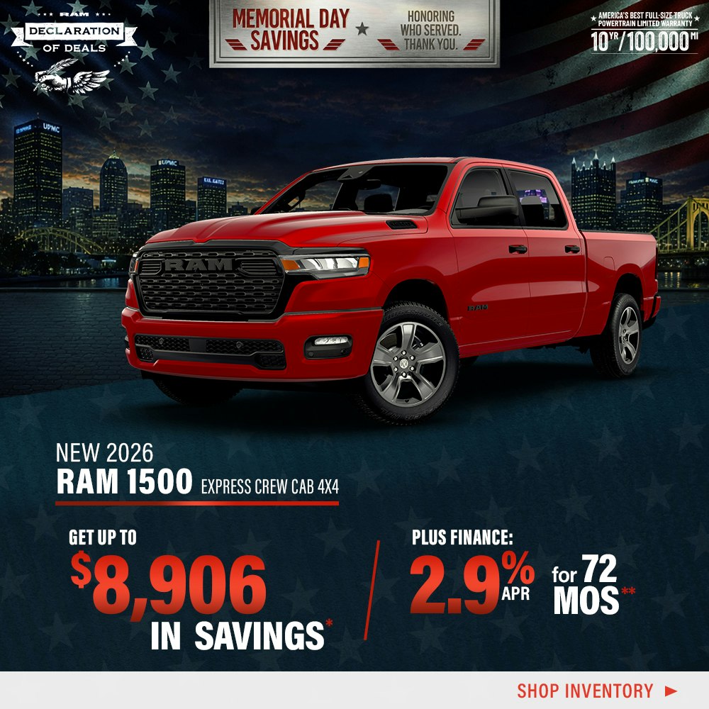 New 2026 RAM 1500 Express Crew Cab 4X4