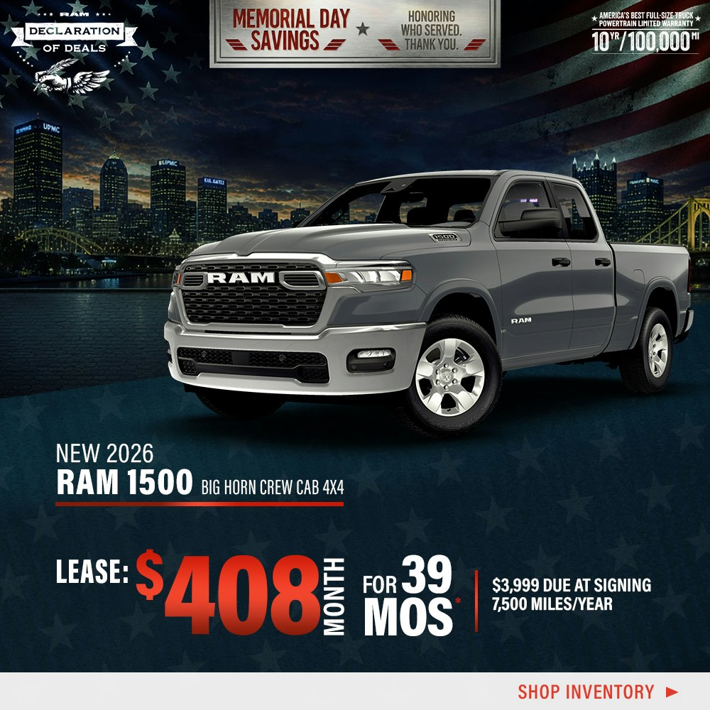 New 2026 Ram 1500 Big Horn Crew Cab 4X4