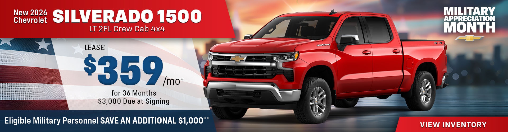 New 2026 Chevrolet Silverado 1500 LT 2FL Crew Cab 4X4