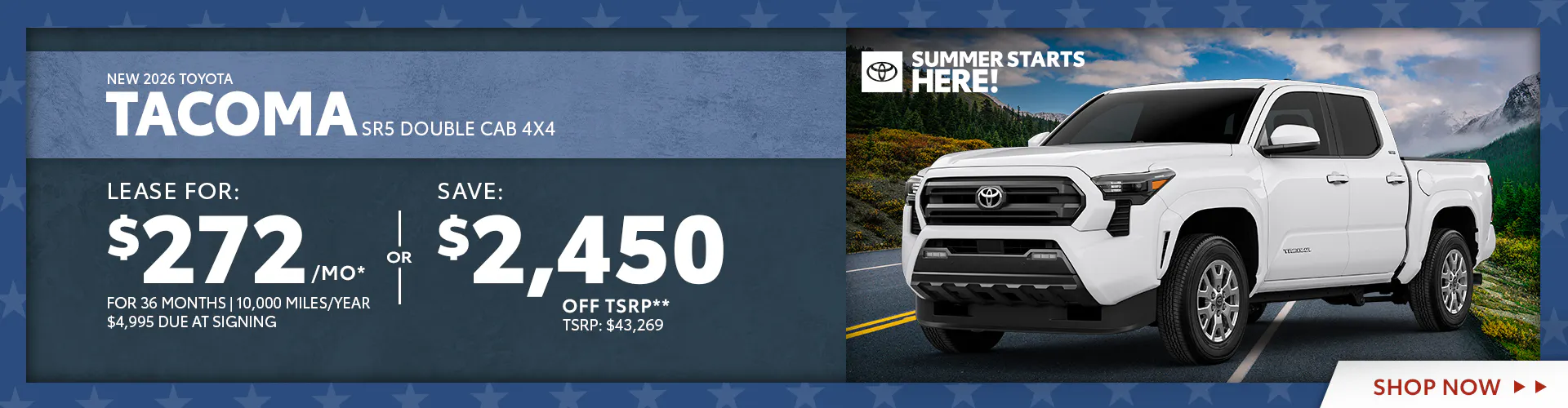 New 2026 Toyota Tacoma SR5 Double Cab 4X4