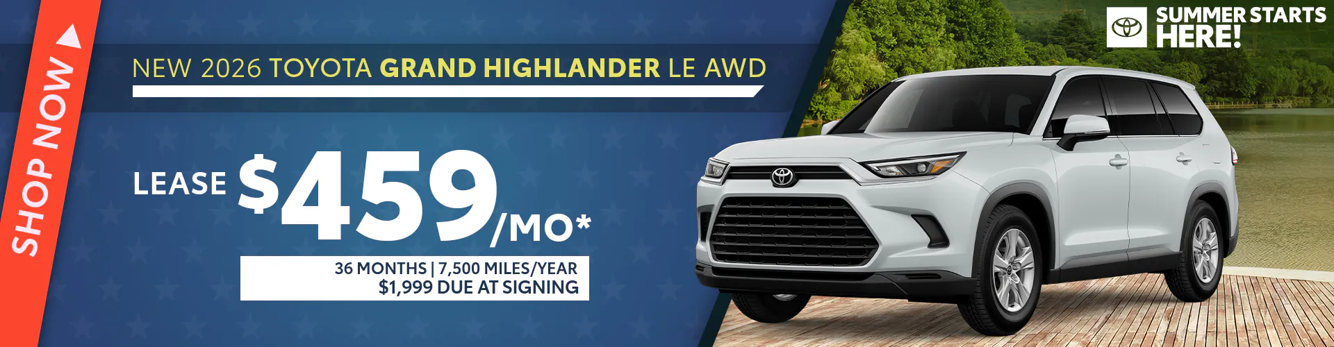 New 2026 Toyota Grand Highlander LE AWD