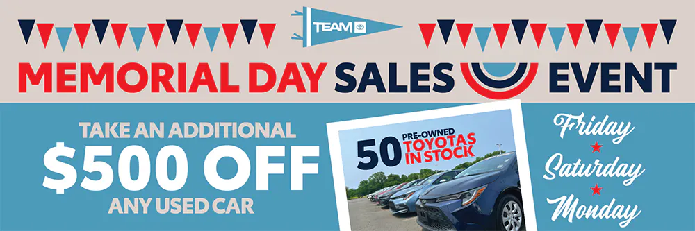 Memorial Day – Used | Team Toyota of Princeton