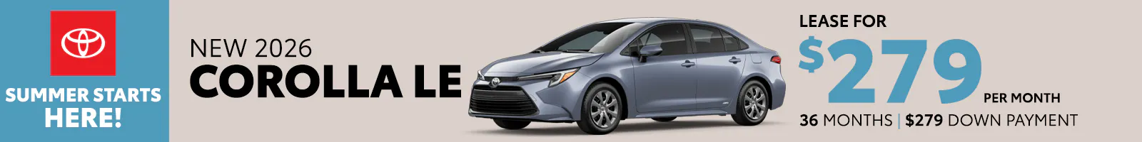 New 2026 Corolla