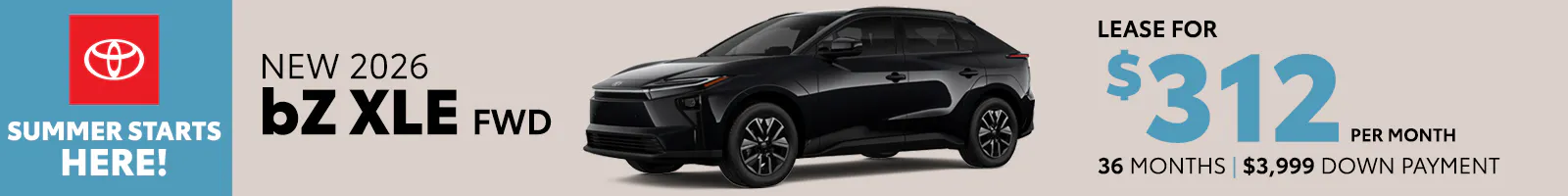 New 2026 bZ XLE