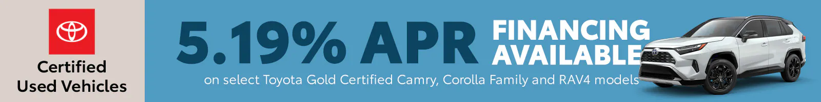 Certified Vehicle APR | Team Toyota of Princeton