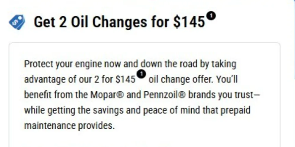 GET TWO OIL CHANGES FOR $145 | Diehl of Robinson