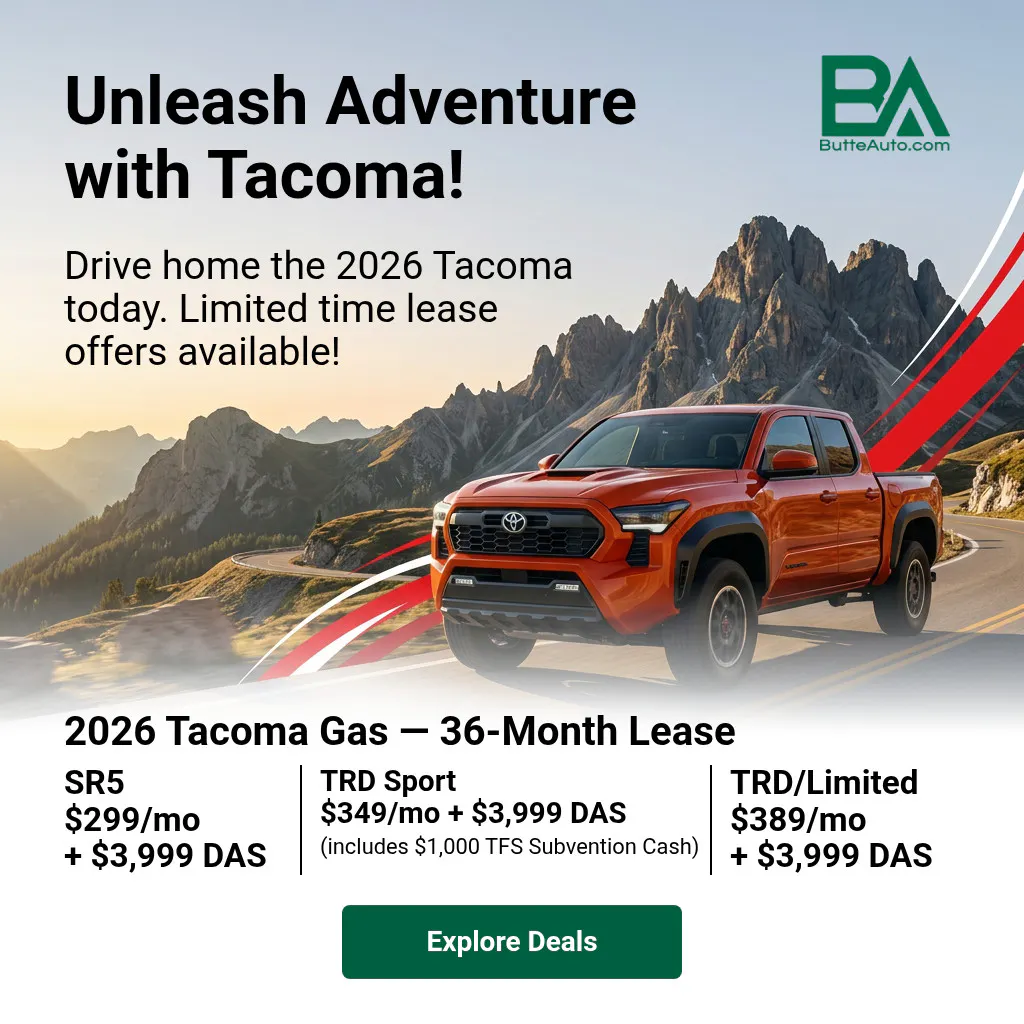 2026 Tacoma Gas — 36-Month Lease