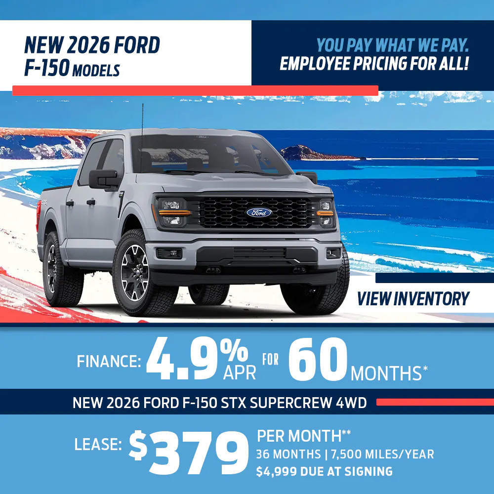 New 2026 Ford F-150 Models OR New 2026 Ford F-150 STX SuperCrew 4WD