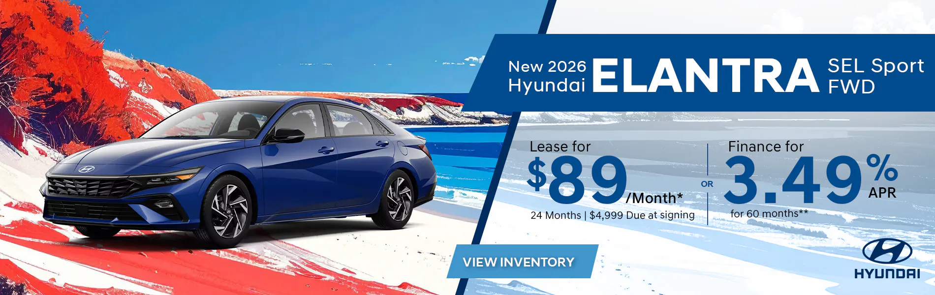 New 2026 Hyundai Elantra SEL Sport FWD