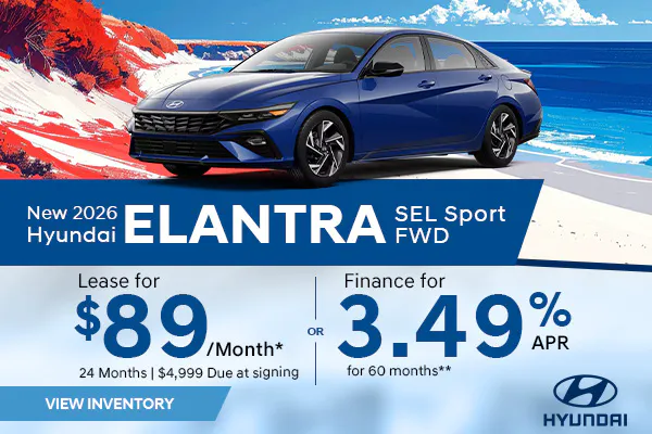 New 2026 Hyundai Elantra SEL Sport FWD