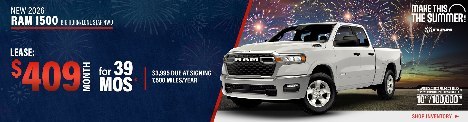 New 2026 RAM 1500 Big Horn/Lone Star 4WD