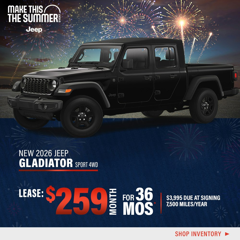 New 2026 Jeep Gladiator Sport 4WD