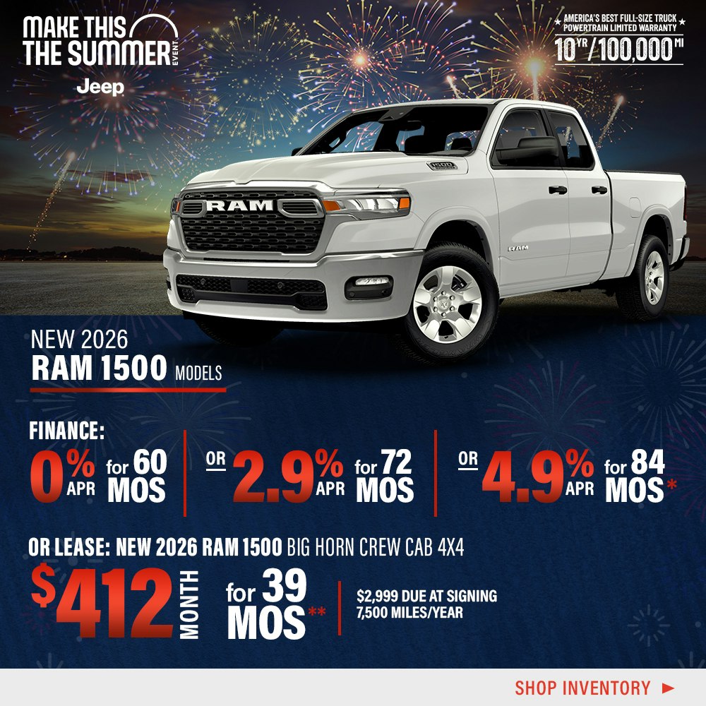 New 2026 Ram 1500 Models OR New 2026 Ram 1500 Big Horn Crew Cab 4X4
