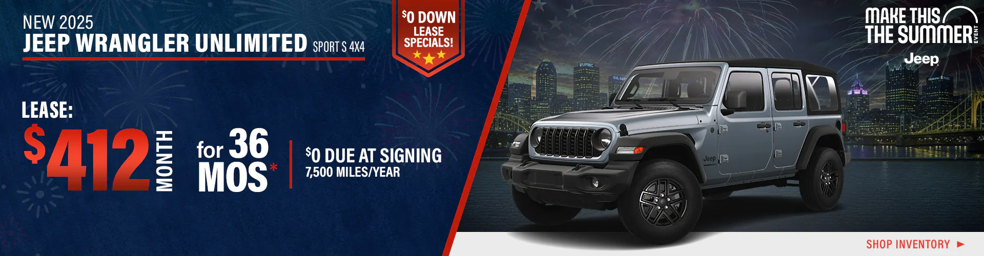 New 2026 Jeep Wrangler Unlimited Sport S 4X4