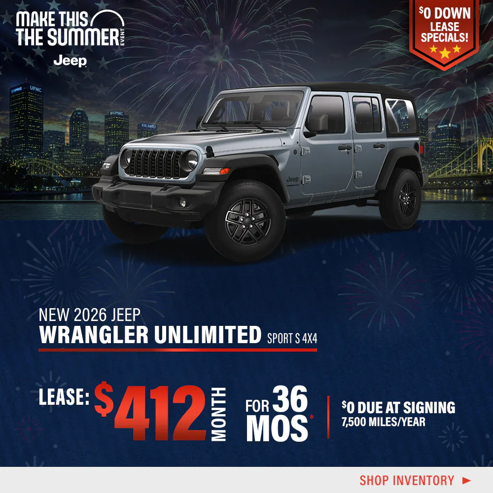 New 2026 Jeep Wrangler Unlimited Sport S 4X4