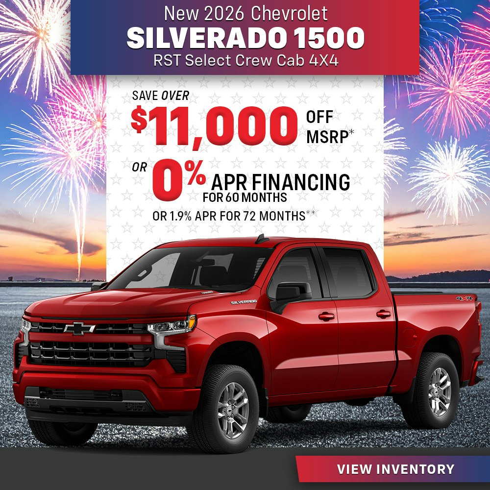 New 2026 Chevrolet Silverado 1500 RST Select Crew Cab 4X4 | Diehl Chevrolet