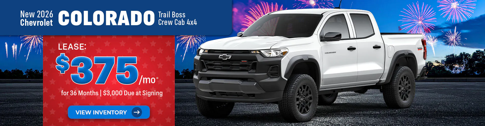 New 2026 Chevrolet Colorado Trail Boss Crew Cab 4X4