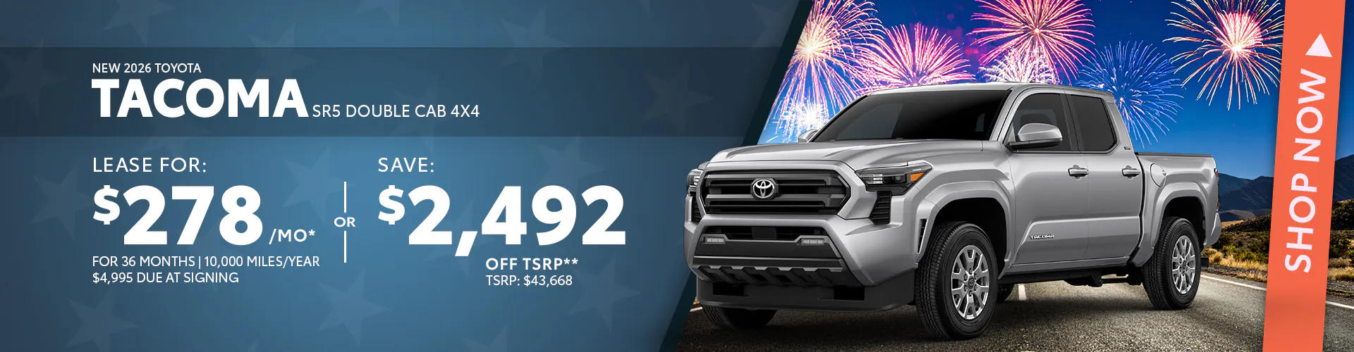 New 2026 Toyota Tacoma SR5 Double Cab 4X4